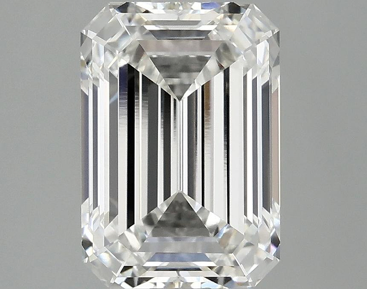 3.09 Carat Emerald Shaped Ideal Cut VVS2 IGI Certified Lab Grown Diamond