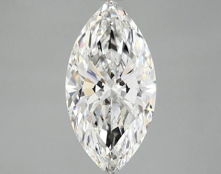3.07 Carat Marquise Shaped Ideal Cut VVS2 IGI Certified Lab Grown Diamond