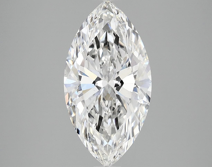 3.03 Carat Marquise Shaped Ideal Cut VVS2 IGI Certified Lab Grown Diamond