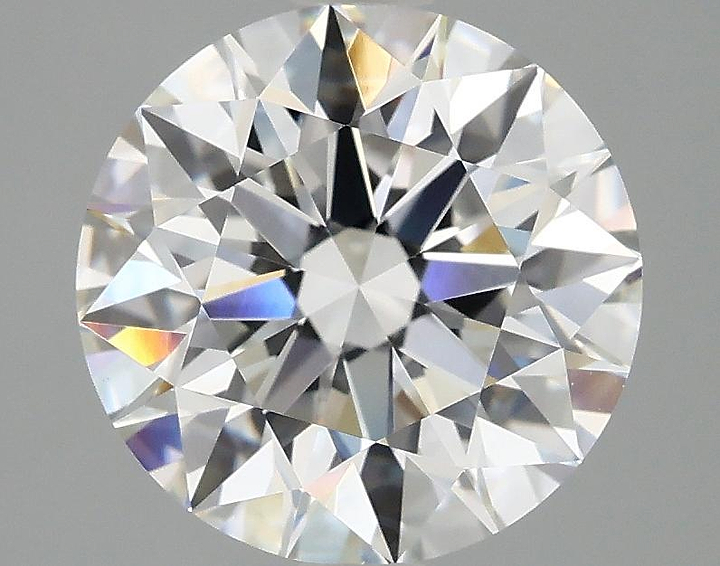 3.09 Carat Round Shaped Excellent Cut VVS2 IGI Certified Lab Grown Diamond
