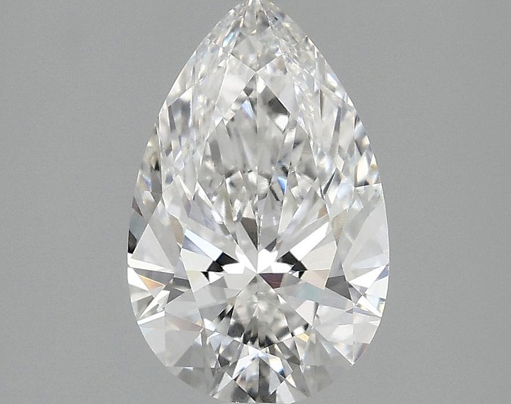 1.5 Carat Pear Shaped Ideal Cut VVS2 IGI Certified Lab Grown Diamond