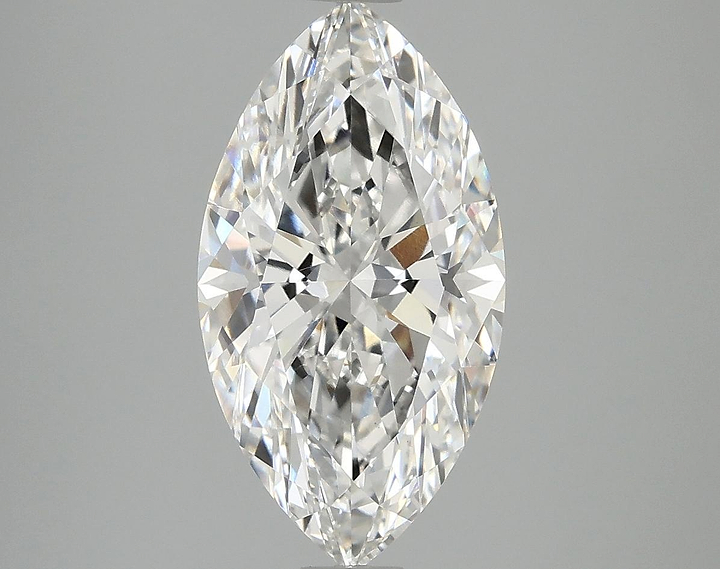 3.03 Carat Marquise Shaped Excellent Cut VVS2 IGI Certified Lab Grown Diamond