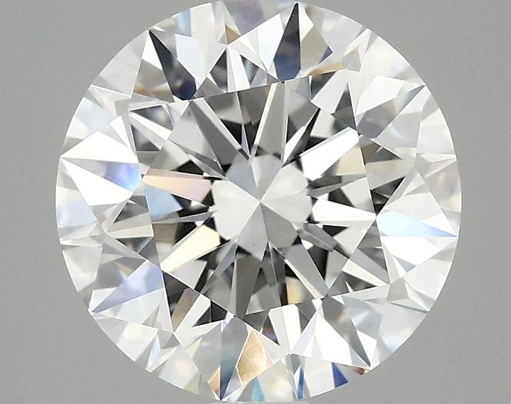 3.07 Carat Round Shaped Excellent Cut VVS2 IGI Certified Lab Grown Diamond