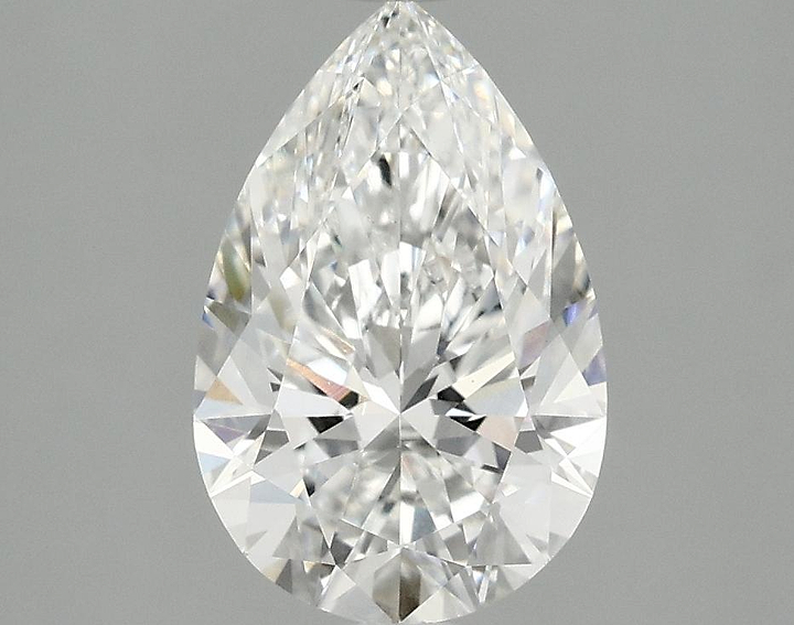 2.08 Carat Pear Shaped Excellent Cut VVS2 IGI Certified Lab Grown Diamond