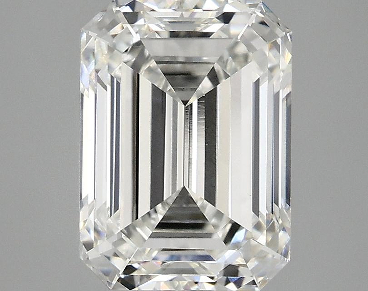 3.02 Carat Emerald Shaped Excellent Cut VVS2 IGI Certified Lab Grown Diamond