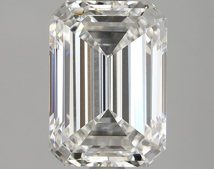 3.08 Carat Emerald Shaped Ideal Cut VVS2 IGI Certified Lab Grown Diamond
