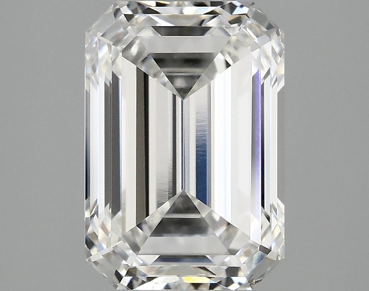 2.54 Carat Emerald Shaped Ideal Cut VVS2 IGI Certified Lab Grown Diamond