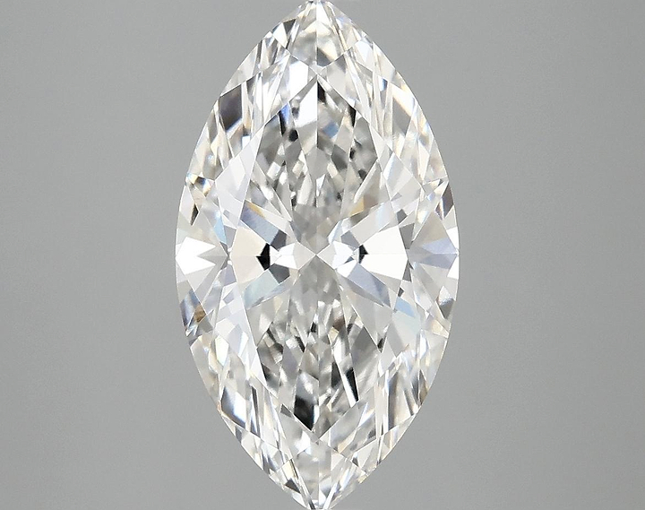 2.97 Carat Marquise Shaped Excellent Cut VVS2 IGI Certified Lab Grown Diamond