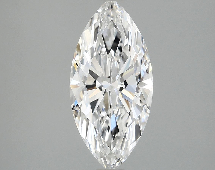2.06 Carat Marquise Shaped Excellent Cut VVS2 IGI Certified Lab Grown Diamond