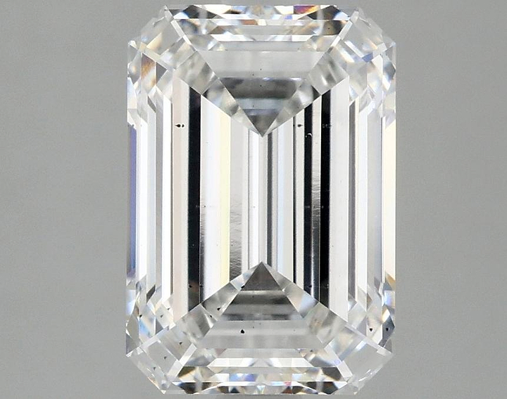 3.01 Carat Emerald Shaped Ideal Cut SI1 IGI Certified Lab Grown Diamond