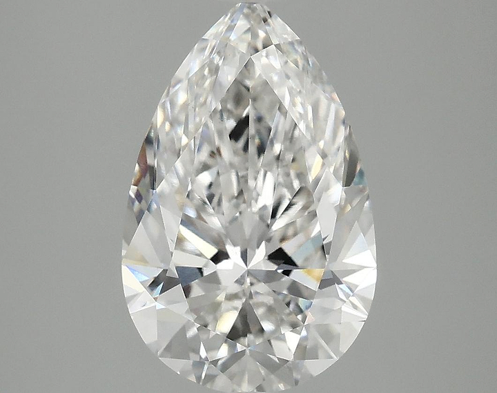 3.09 Carat Pear Shaped Ideal Cut VS2 IGI Certified Lab Grown Diamond