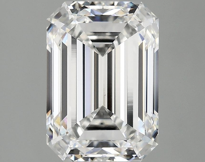 3.09 Carat Emerald Shaped Ideal Cut VVS2 IGI Certified Lab Grown Diamond