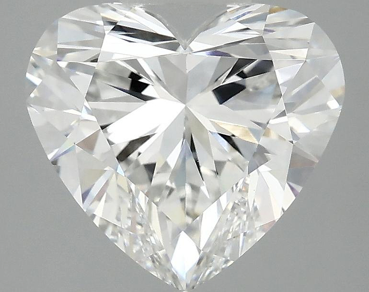 3.04 Carat Heart Shaped Ideal Cut VVS2 IGI Certified Lab Grown Diamond