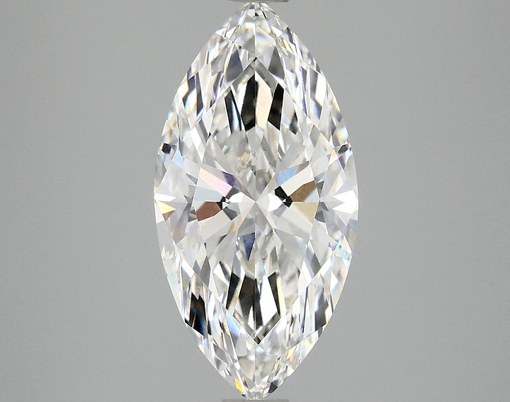 3.03 Carat Marquise Shaped Ideal Cut VVS2 IGI Certified Lab Grown Diamond