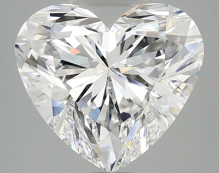 4.02 Carat Heart Shaped Ideal Cut VVS2 IGI Certified Lab Grown Diamond