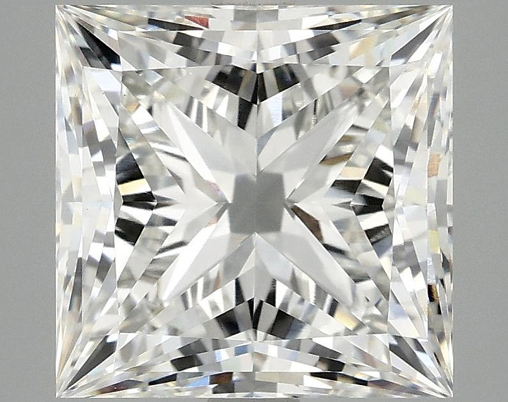 4.78 Carat Princess Shaped Ideal Cut VVS2 IGI Certified Lab Grown Diamond