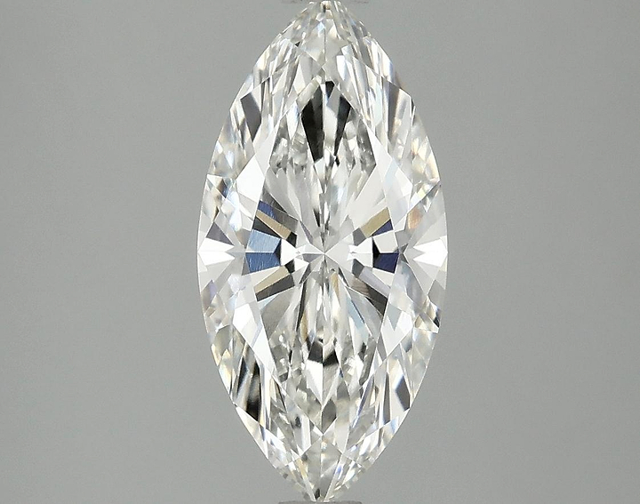 2.07 Carat Marquise Shaped Excellent Cut VVS2 IGI Certified Lab Grown Diamond