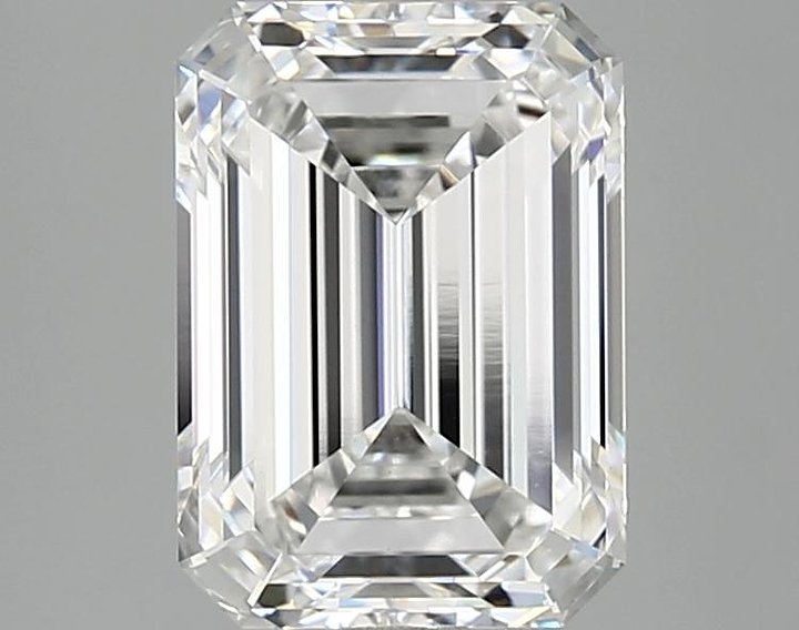 2.85 Carat Emerald Shaped Ideal Cut VVS2 IGI Certified Lab Grown Diamond