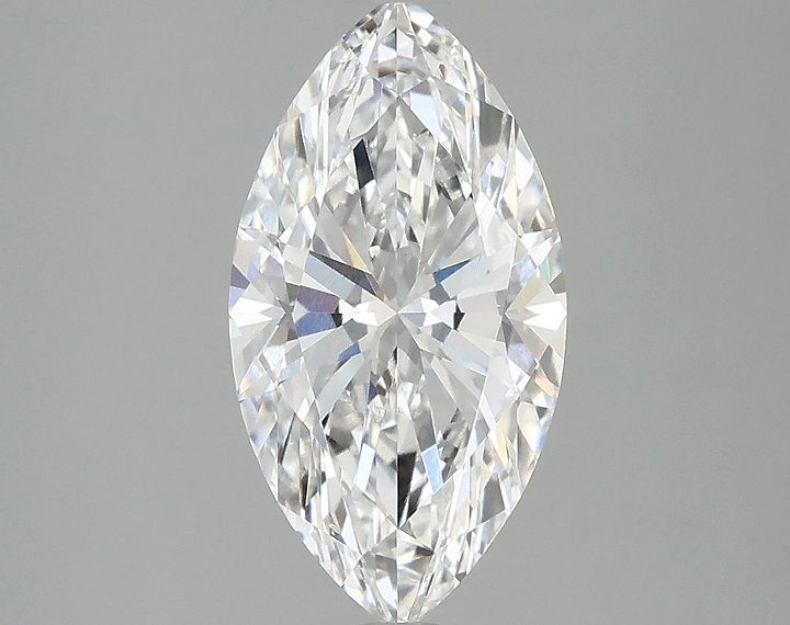 2.06 Carat Marquise Shaped Excellent Cut VVS2 IGI Certified Lab Grown Diamond