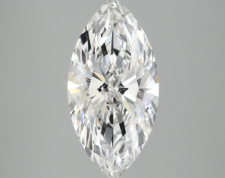 3.05 Carat Marquise Shaped Ideal Cut VVS2 IGI Certified Lab Grown Diamond