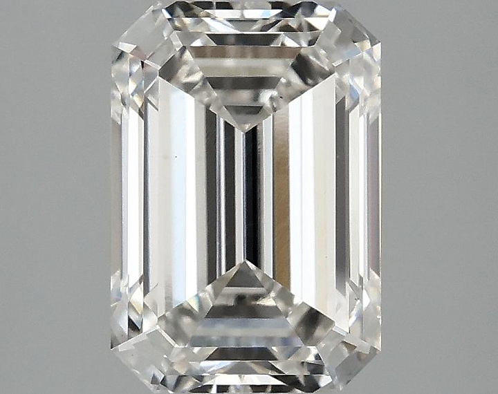 2.54 Carat Emerald Shaped Ideal Cut VS1 IGI Certified Lab Grown Diamond