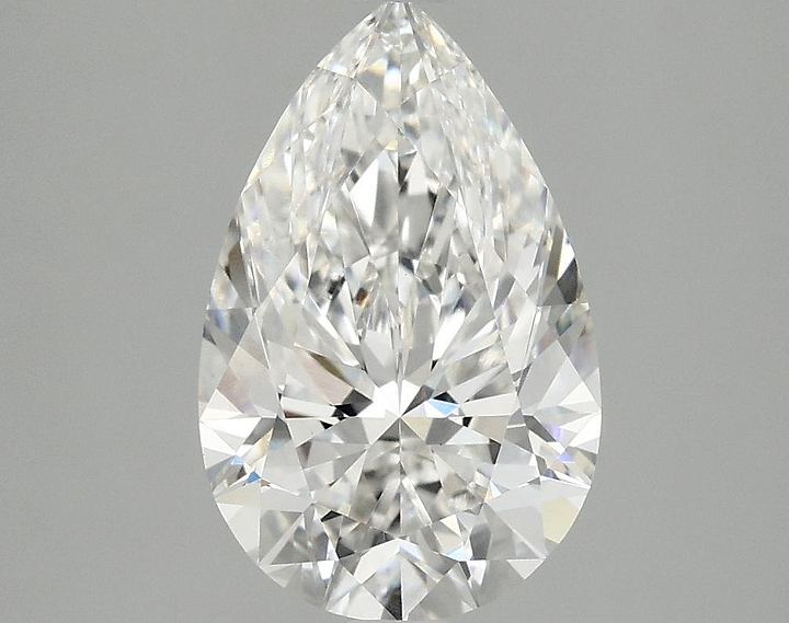 2.52 Carat Pear Shaped Ideal Cut VVS2 IGI Certified Lab Grown Diamond