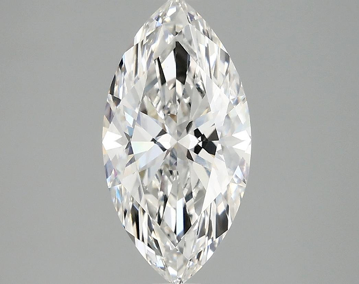 2.03 Carat Marquise Shaped Ideal Cut VVS2 IGI Certified Lab Grown Diamond