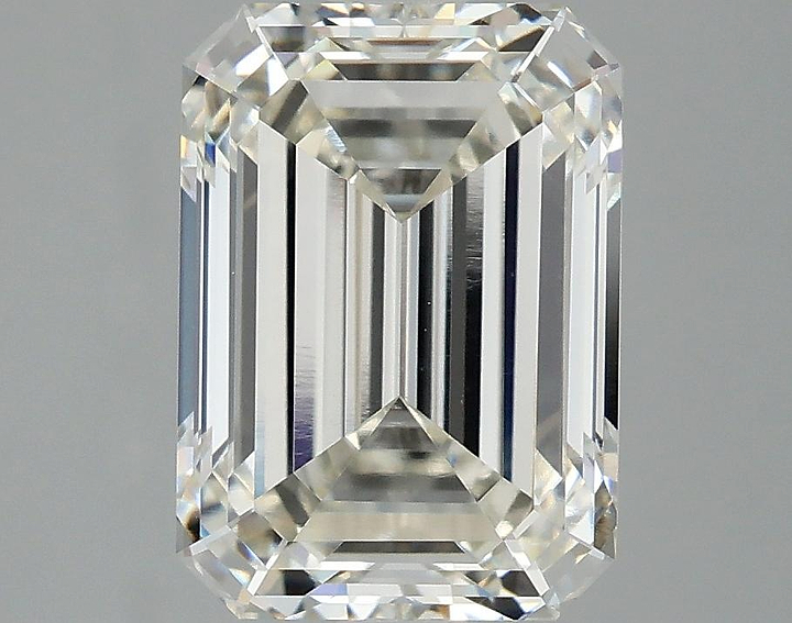 3.12 Carat Emerald Shaped Ideal Cut VVS2 IGI Certified Lab Grown Diamond