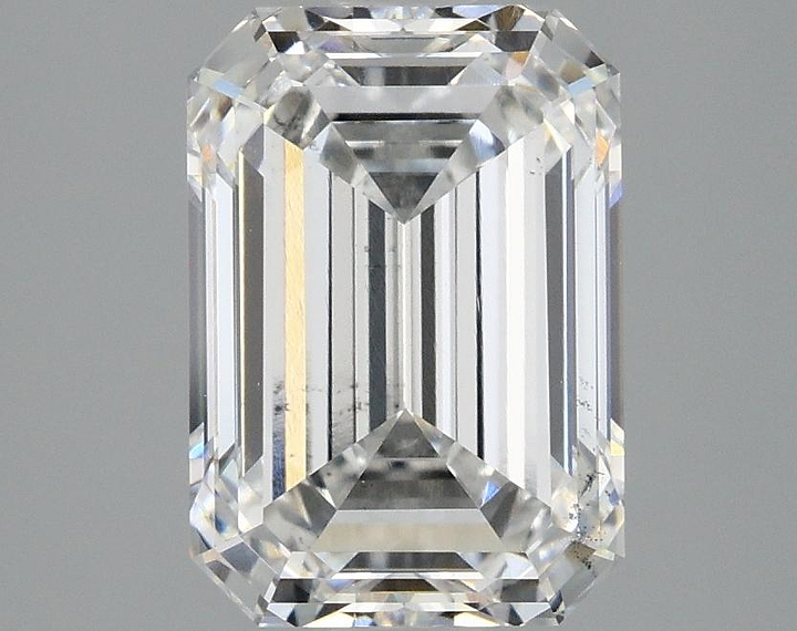 2.98 Carat Emerald Shaped Ideal Cut SI1 IGI Certified Lab Grown Diamond