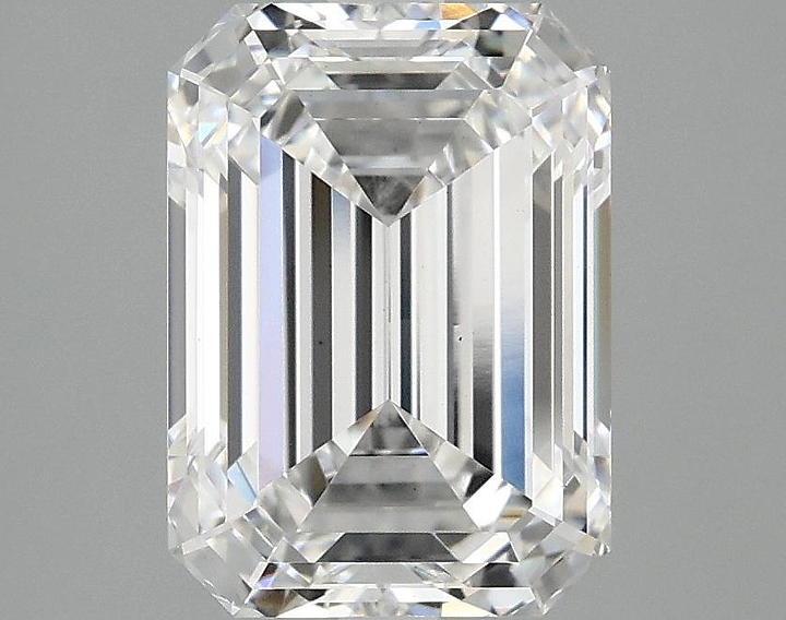 3.08 Carat Emerald Shaped Excellent Cut VS1 IGI Certified Lab Grown Diamond