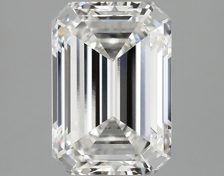 2.57 Carat Emerald Shaped Ideal Cut VVS2 IGI Certified Lab Grown Diamond