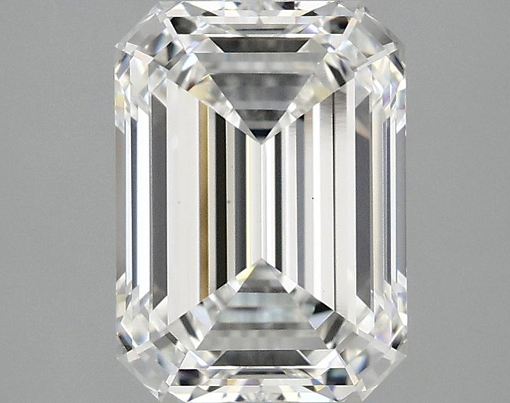 2.82 Carat Emerald Shaped Excellent Cut VS1 IGI Certified Lab Grown Diamond
