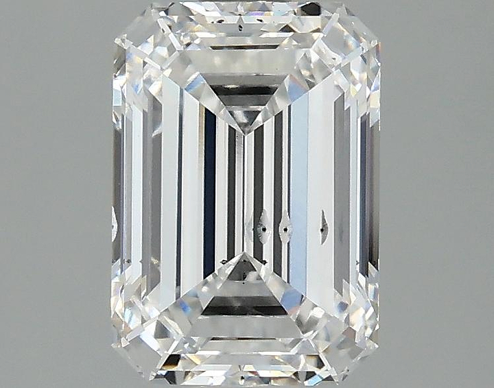 2.01 Carat Emerald Shaped Ideal Cut SI1 IGI Certified Lab Grown Diamond