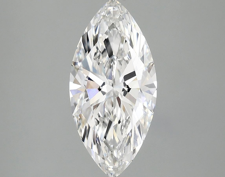 2.04 Carat Marquise Shaped Excellent Cut VVS2 IGI Certified Lab Grown Diamond