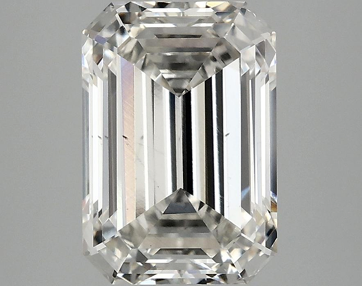 3.43 Carat Emerald Shaped Ideal Cut VS2 IGI Certified Lab Grown Diamond