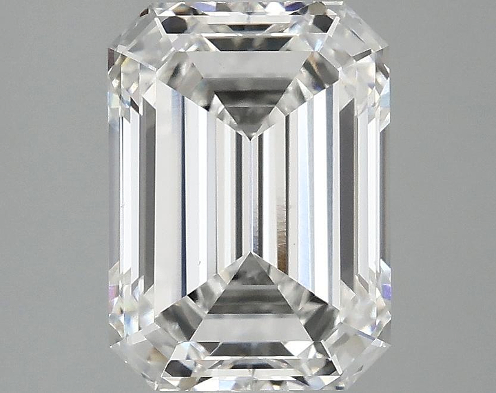 3.09 Carat Emerald Shaped Excellent Cut VS1 IGI Certified Lab Grown Diamond