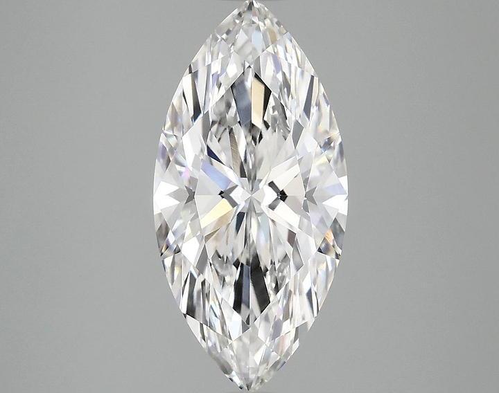 3.07 Carat Marquise Shaped Ideal Cut VVS2 IGI Certified Lab Grown Diamond