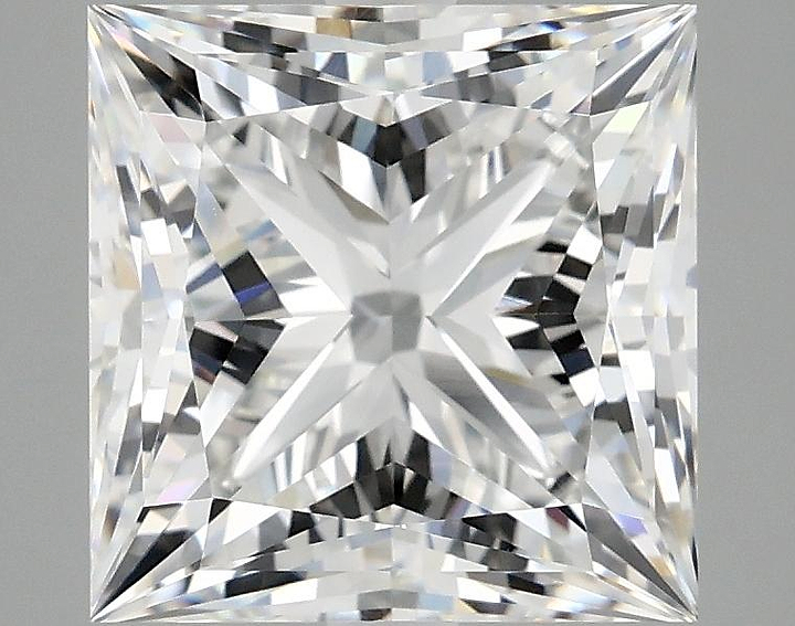 4.19 Carat Princess Shaped Ideal Cut VVS2 IGI Certified Lab Grown Diamond