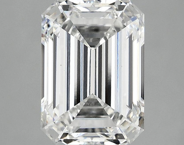 3.09 Carat Emerald Shaped Ideal Cut VS1 IGI Certified Lab Grown Diamond