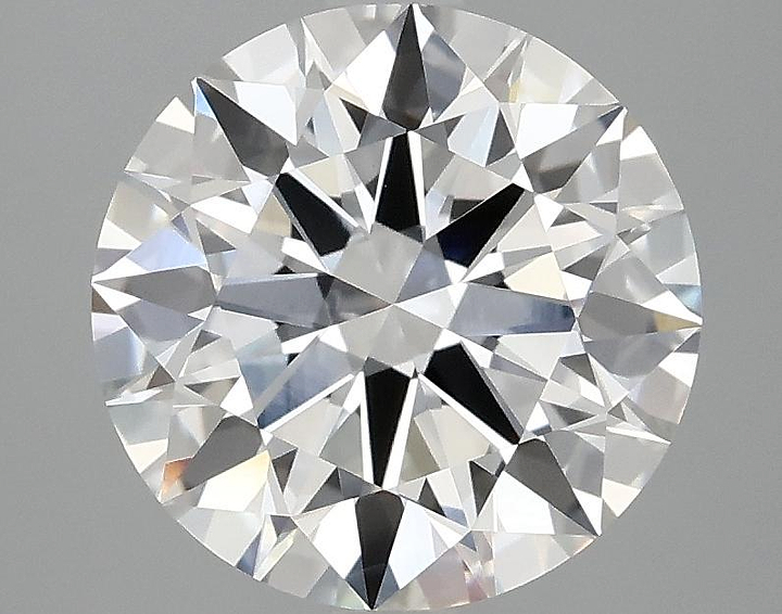 3.05 Carat Round Shaped Ideal Cut VVS2 IGI Certified Lab Grown Diamond