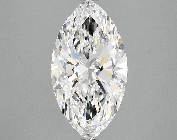 2.97 Carat Marquise Shaped Excellent Cut VVS2 IGI Certified Lab Grown Diamond