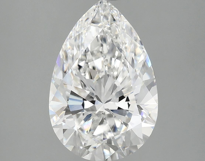 4.03 Carat Pear Shaped Excellent Cut VVS2 IGI Certified Lab Grown Diamond