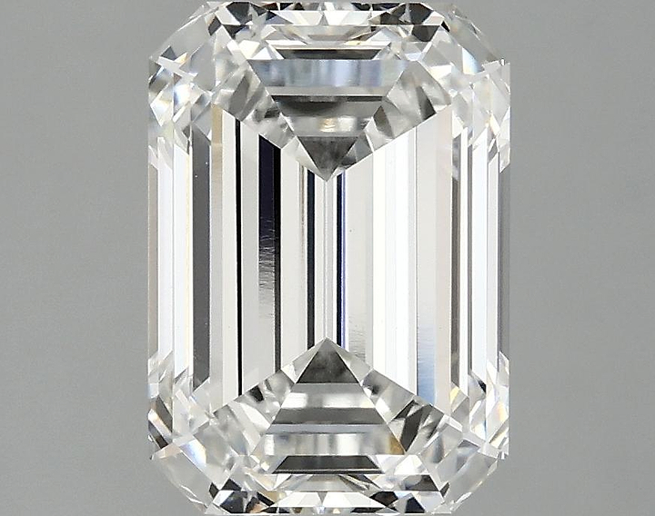 3.1 Carat Emerald Shaped Ideal Cut VVS2 IGI Certified Lab Grown Diamond