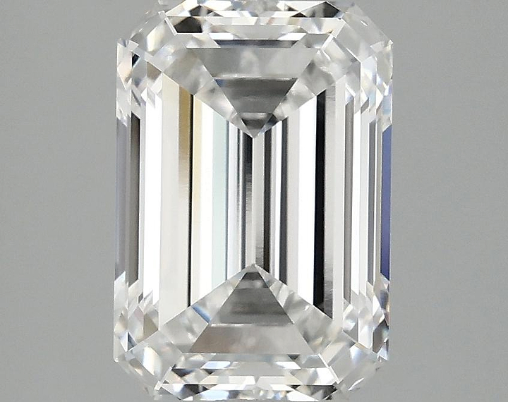3.05 Carat Emerald Shaped Ideal Cut VVS2 IGI Certified Lab Grown Diamond