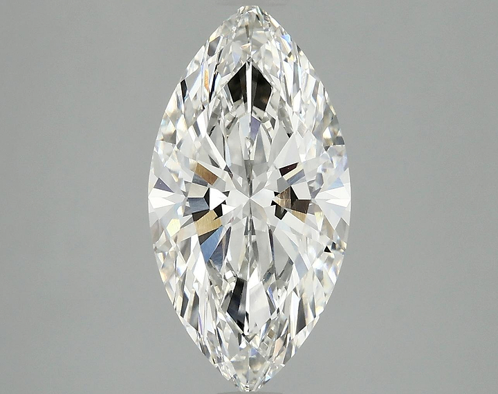 3.08 Carat Marquise Shaped Ideal Cut VVS2 IGI Certified Lab Grown Diamond