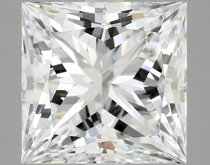 4.52 Carat Princess Shaped Ideal Cut VS2 IGI Certified Lab Grown Diamond