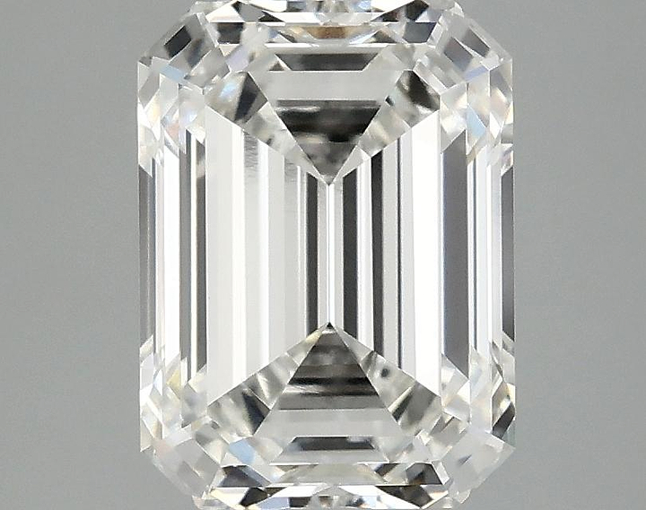 3.07 Carat Emerald Shaped Excellent Cut VVS2 IGI Certified Lab Grown Diamond