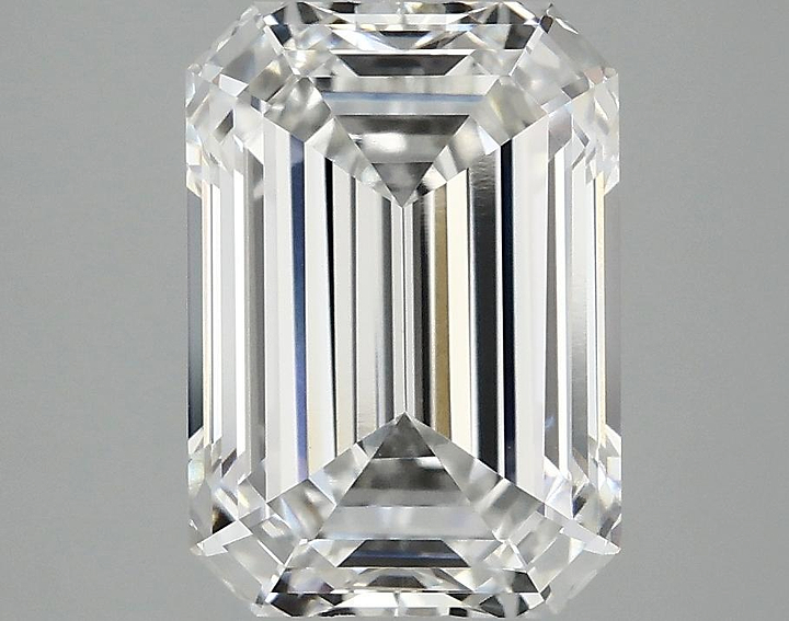 3.1 Carat Emerald Shaped Ideal Cut VVS2 IGI Certified Lab Grown Diamond
