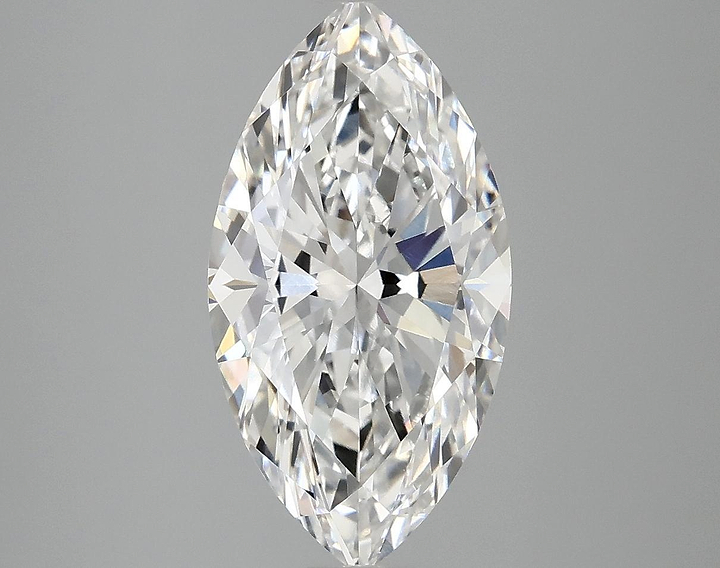 3.05 Carat Marquise Shaped Excellent Cut VVS2 IGI Certified Lab Grown Diamond