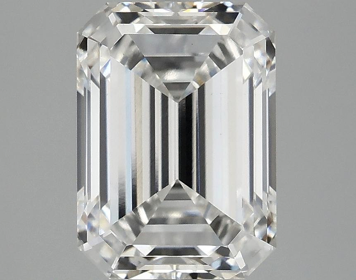 3.09 Carat Emerald Shaped Excellent Cut VVS2 IGI Certified Lab Grown Diamond